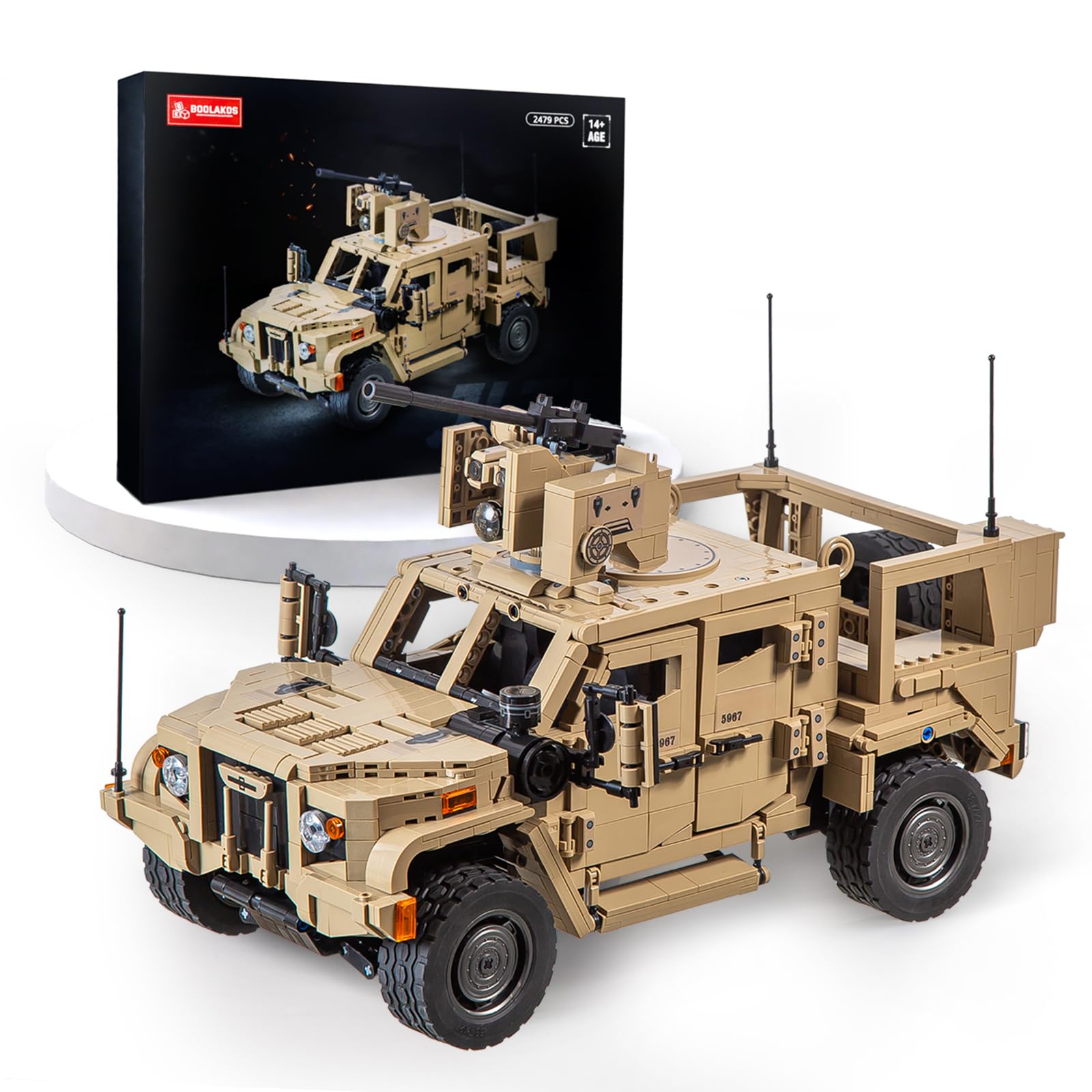BOOLAKOS JLTV Building Blocks for Adults, Military Vehicles